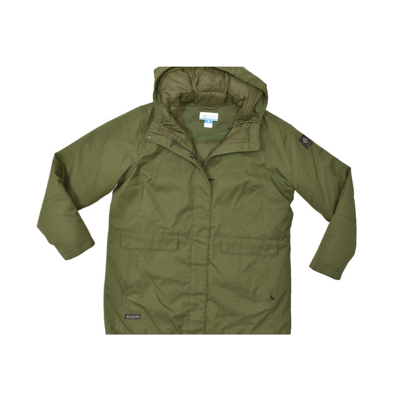 Columbia Women's Omni-Heat Parka Jacket Regular Size 1X Green Hooded - Picture 1 of 8